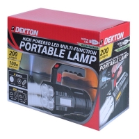 Lanterna reincarcabila cu LED-uri de mare putere, functii multiple, IPX4, Dekton, DT50622